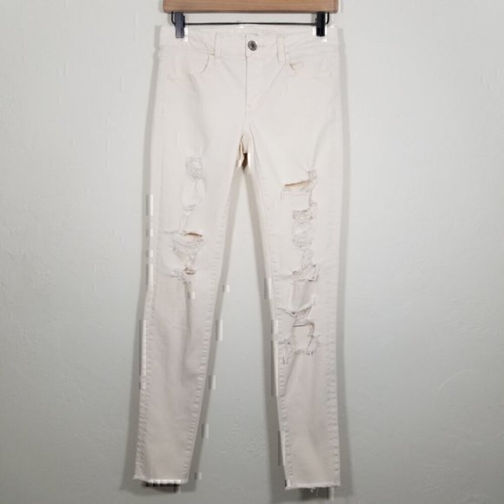 American Eagle Jegging Distressed Super Stretch Jeans Size 4
